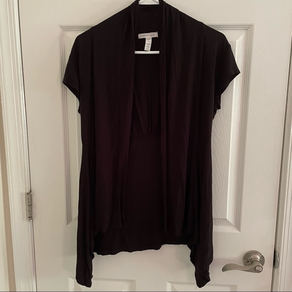 Ambiance Apparel Short Sleeve Cardigan Size M